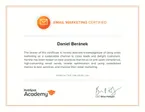 Email Marketing Certification, HubSpot Academy - Daniel Beránek